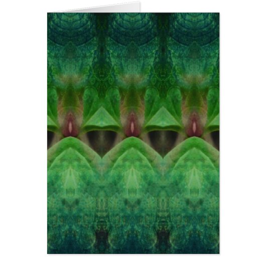 Abstract Green Cards (Front)