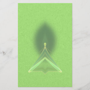 Abstract Green Faery Stationery