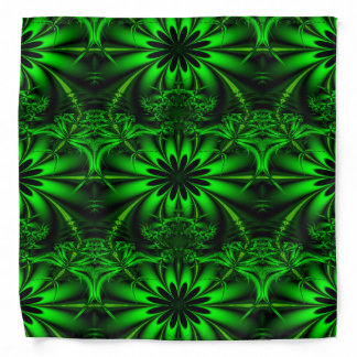 Abstract Green Fractal Jungle Bandana