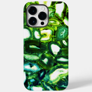 Abstract green geode, green gemstone Case-Mate iPhone 14 pro max case