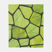 Abstract Green Geometric Mosaic