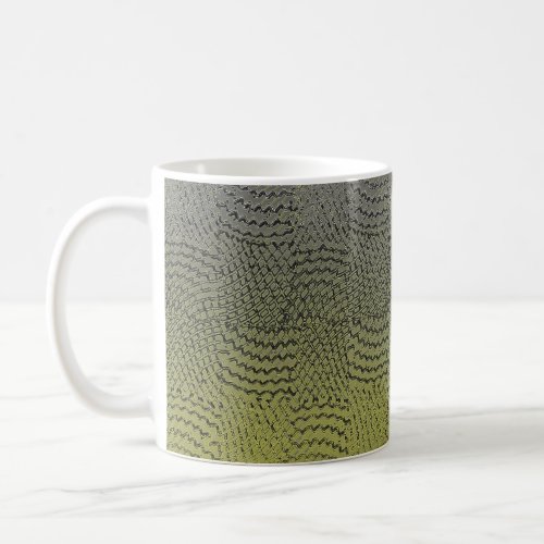 Abstract green gradient pattern coffee mug