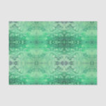 Abstract green jewel tone kaliedoscope bubbles tissue paper