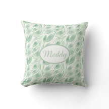 Abstract Green Leaf Pattern Botanical