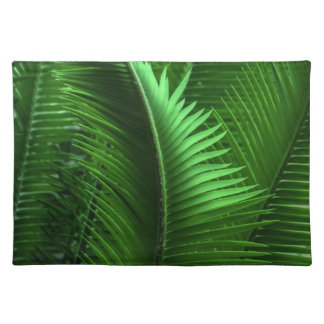 Abstract Green Leaves Placemat