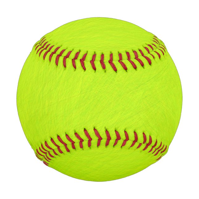 Abstract Green Lime Baseball (Front)