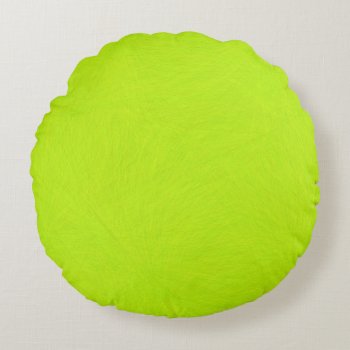 Abstract Green Lime Round Pillow by NhanNgo at Zazzle