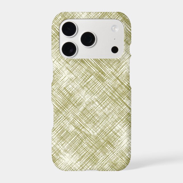 Abstract Green Lines   Iphone Case (Back)