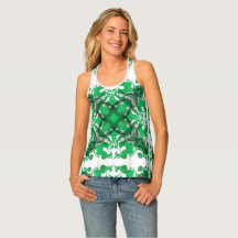 Abstract green mandala psychedelic butterfly swirl