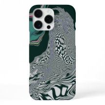 Abstract Green Marble Swirl Art iPhone Case