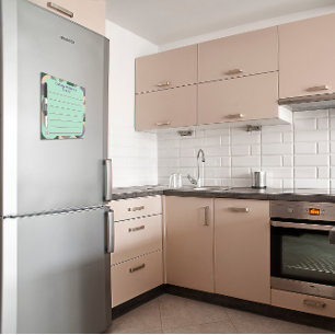 Abstract green mint lavender border dry erase board