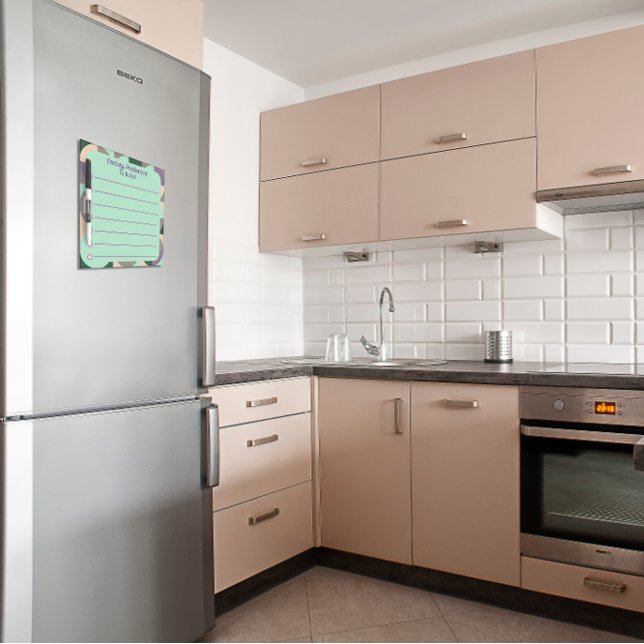 Abstract green mint lavender border dry erase board (Creator Uploaded)