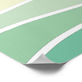 Abstract green mountains poster (Corner)