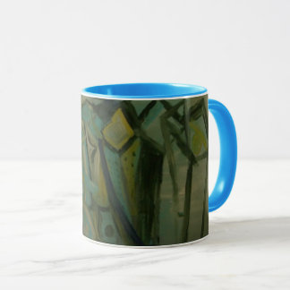 Abstract Green Mug