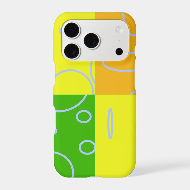 Abstract Green Orange Yellow Case-Mate iPhone Case (Back)