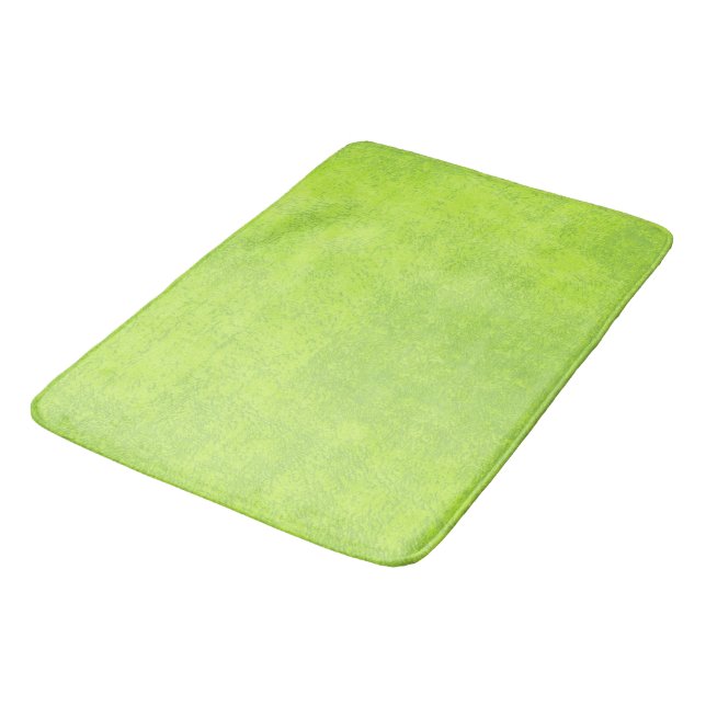 Abstract green paper bathroom mat (Angled)