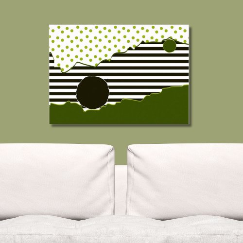 Abstract Green Pattern  Dots Poster