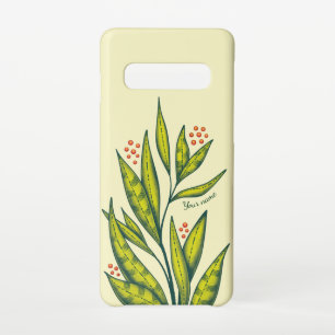 Abstract Green Plant Nature Lover Spring Name Samsung Galaxy S10 Case