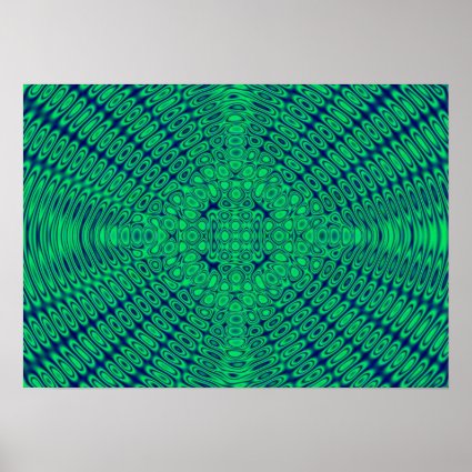 Abstract Green Poster