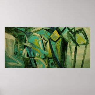 Abstract Green Poster