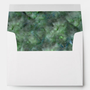 Abstract green quartz marble granite pattern envelope