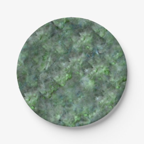 Abstract green quartz marble granite pattern    paper plates