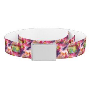 Abstract green, red wallpaper belt