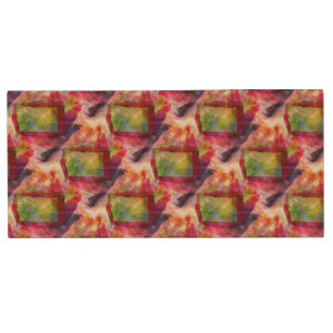 Abstract green, red wallpaper wood USB flash drive