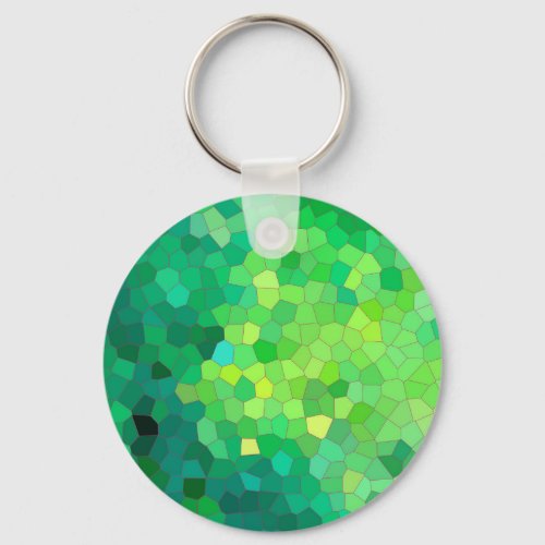 Abstract Green Reptile Skin Pattern Keychain