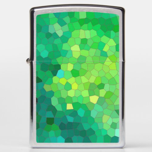 Abstract Green Reptile Skin Pattern Zippo Lighter