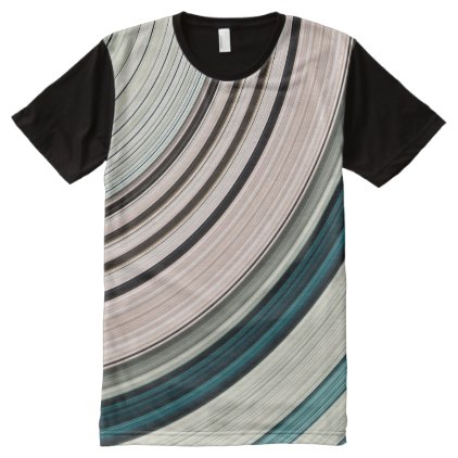 Abstract Green Rings All-Over-Print T-Shirt