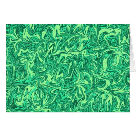 Abstract Green Swirl Cards (Front Horizontal)