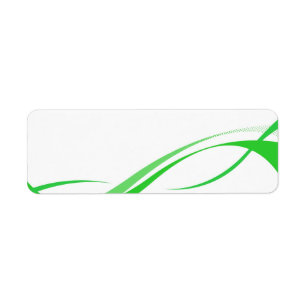 Abstract Green Swoosh Lines Background Label