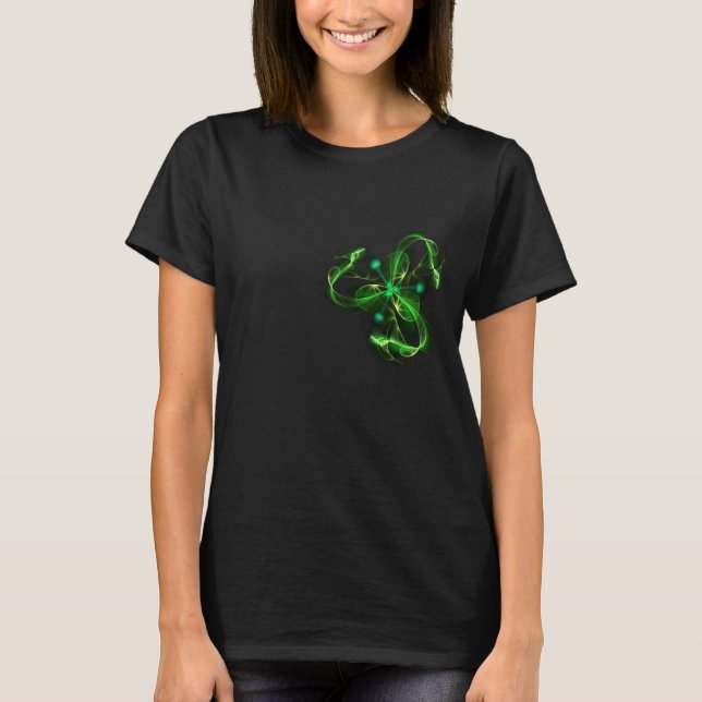 abstract green  T-Shirt (Front)