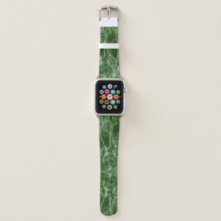 Abstract Green Water Photo, Faux Marble Apple Watch Band