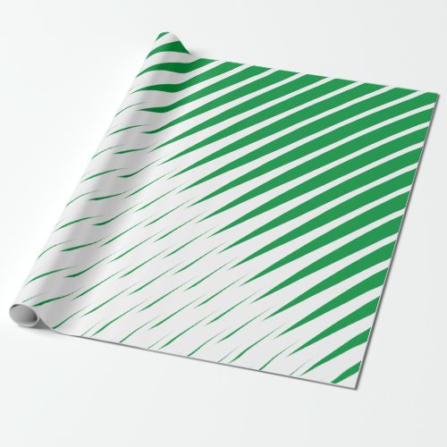 Abstract Green White Art Palm Leaves Patterns Wrapping Paper