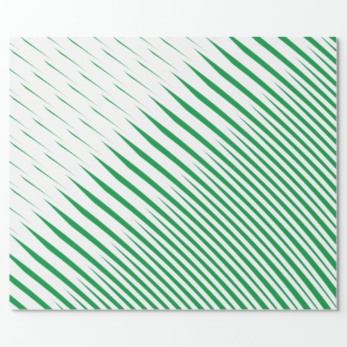 Abstract Green White Tropical Leaf Patterns Art Wrapping Paper