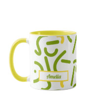 Abstract Green Yellow Lines 