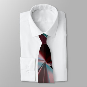 Abstract greenish to brown chocolate neck tie