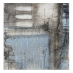 Abstract Grey & Blue Painting Acrylic Print