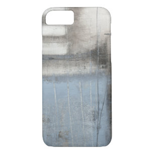 Abstract Grey & Blue Painting iPhone 8/7 Case