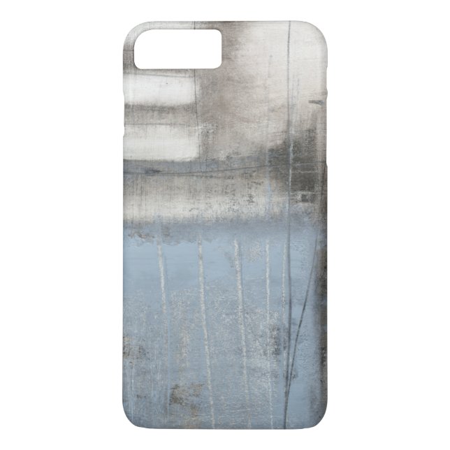 Abstract Grey & Blue Painting Case-Mate iPhone Case (Back)
