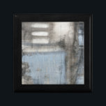 Abstract Grey & Blue Painting Gift Box<br><div class="desc">A Jennifer Goldberger abstract grey and blue painting. It looks like a cloudy day that could turn into a rainstorm. If you love modern art then this is the print for you. Pick one up today!</div>