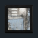 Abstract Grey & Blue Painting Gift Box<br><div class="desc">A Jennifer Goldberger abstract grey and blue painting. It looks like a cloudy day that could turn into a rainstorm. If you love modern art then this is the print for you. Pick one up today!</div>