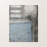 Abstract Grey & Blue Painting Jigsaw Puzzle<br><div class="desc">A Jennifer Goldberger abstract grey and blue painting. It looks like a cloudy day that could turn into a rainstorm. If you love modern art then this is the print for you. Pick one up today!</div>