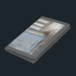 Abstract Grey & Blue Painting Tri-fold Wallet<br><div class="desc">A Jennifer Goldberger abstract grey and blue painting. It looks like a cloudy day that could turn into a rainstorm. If you love modern art then this is the print for you. Pick one up today!</div>