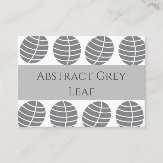 Abstract Grey Leaf Pattern