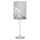 Abstract greyscale rose table lamp (Right)