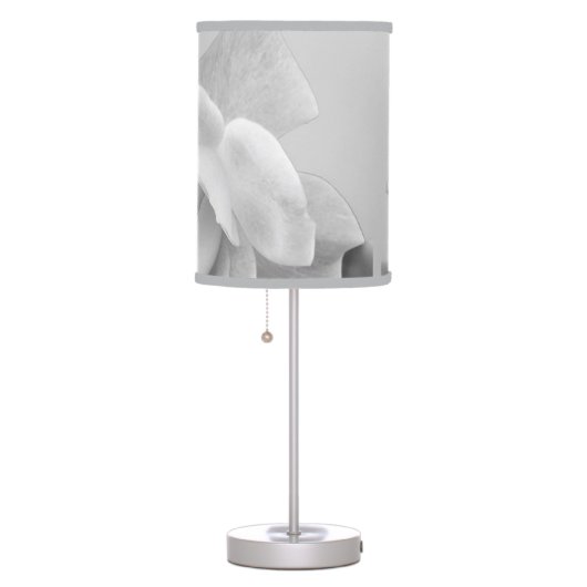 Abstract greyscale rose table lamp (Right)