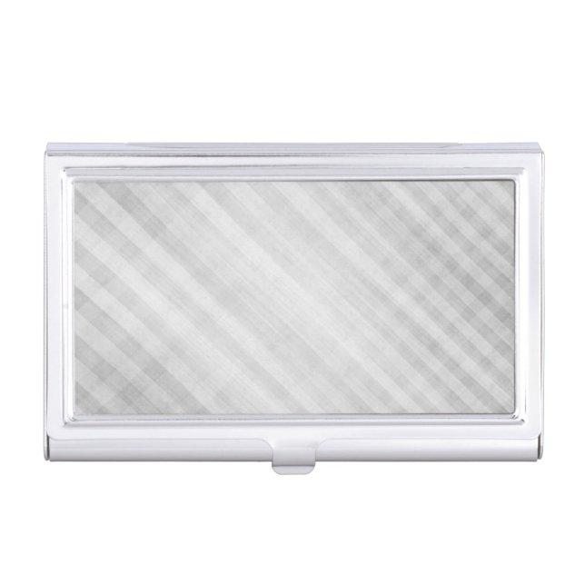 abstract grid pattern business card holder (Front)